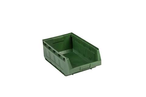 Magazijnbak stapelbaar 485x303x190mm groen